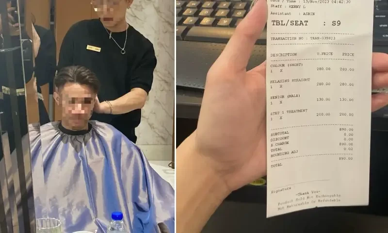 Man flee from hair salon