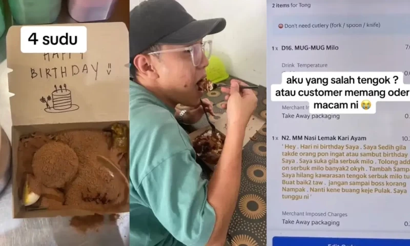 Milo on Nasi Lemak