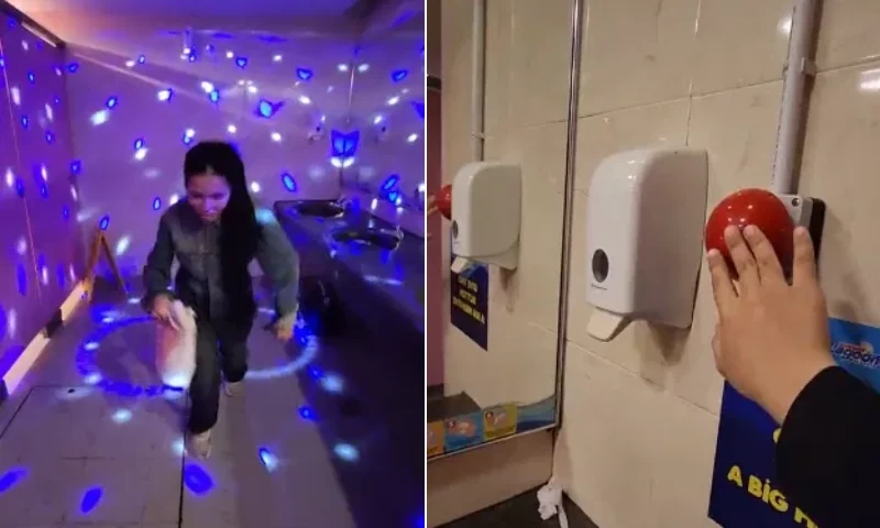 Malaysian Checks Out Disco Toilet in Sunway that Went Viral on TikTok