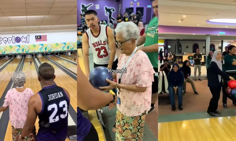 Whole Bowling Alley in Kedah Erupts in Cheers as Grandmother Takes Down 9 Pins with a Single Swing