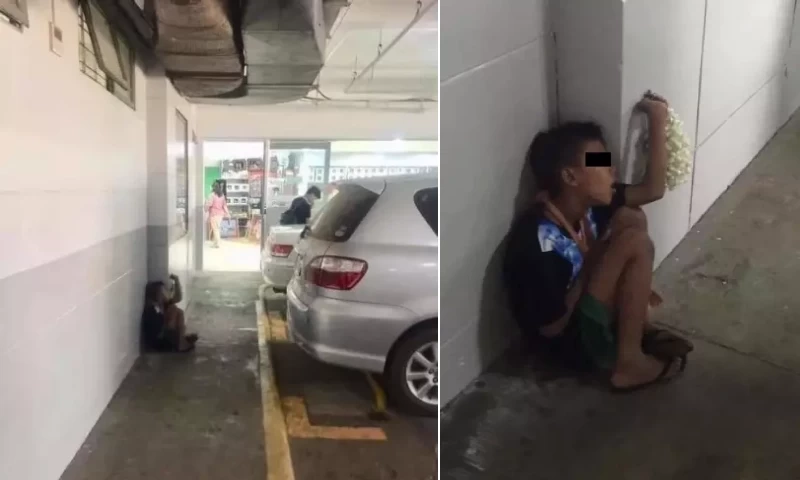 Underprivileged Boy Sleeping in Parking Lot in Malaysia, Serving as a Reminder to Appreciate What We Have