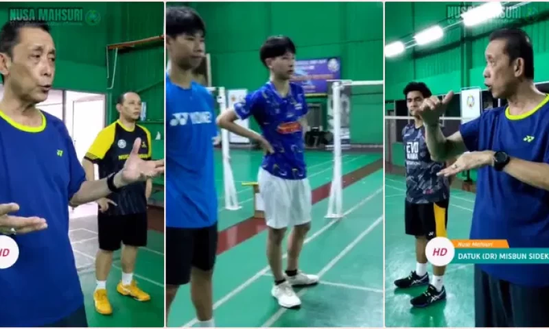 Badminton Icon Misbun Sidek Coaches Young Thai Players Starting at 4:30 am