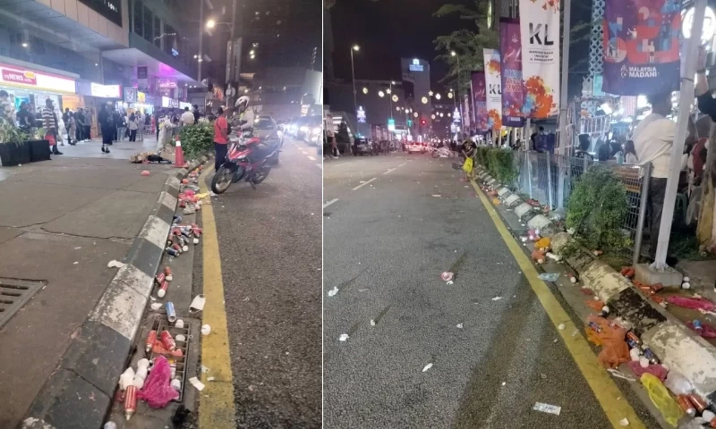 DBKL Criticizes Malaysians for Displaying Third-World Mentality Following New Year's Eve Littering in KL