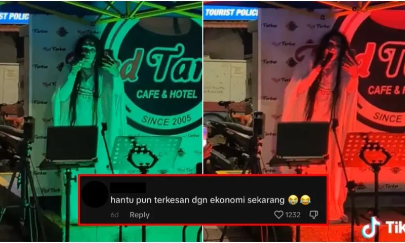 Supernatural Side Hustle: Pontianak's Viral Serenade Delights Malaysians at Jonker Street Eatery