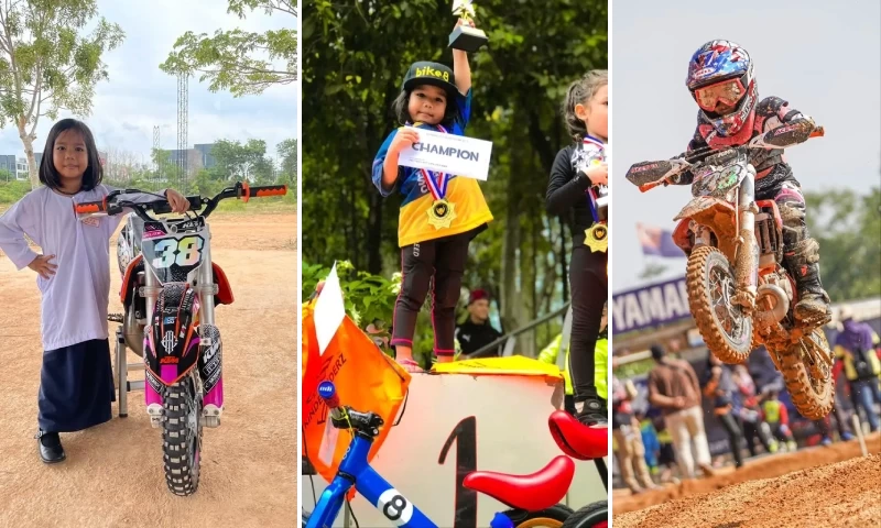 Despite Being Advised Against It, 8-Year-Old Girl Excels in Extreme Sports, Secures 5th Place in the 2023 Motocross Championship