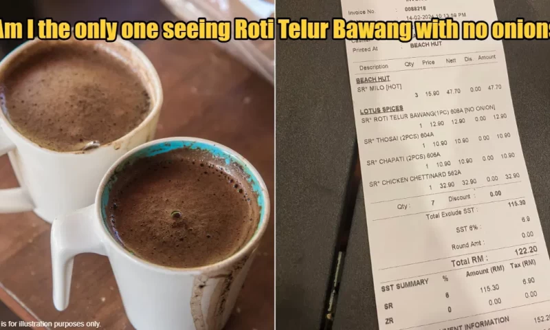 Malaysian Surprised by RM16 Price Tag for Milo at Resort, While Netizens Express Confusion Over Her Roti Order