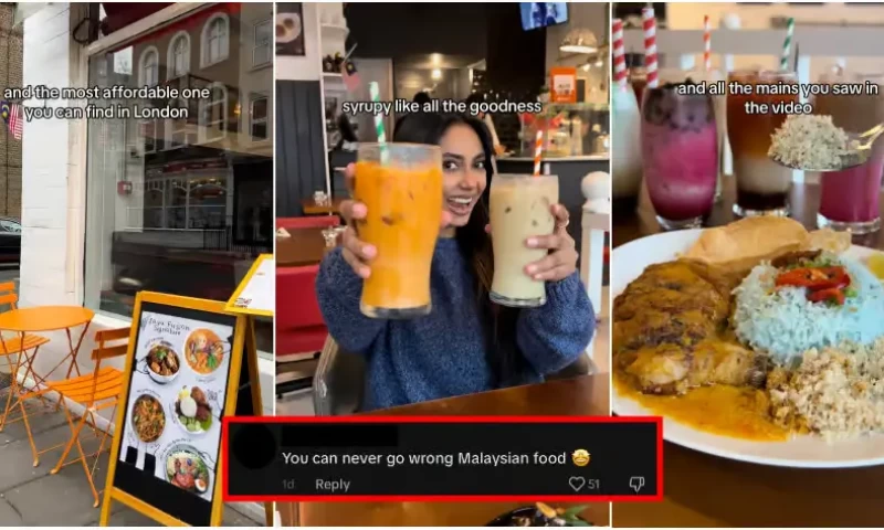 TikTok User Finds Delightful Malaysian Restaurant in London Offering Halal Options and Affordable Prices for Local Residents