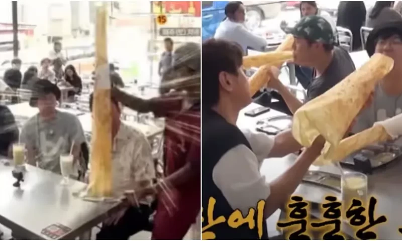 South Korean Oppas Marvel at Towering Roti Tissues in Mamak Restaurant: "How do we eat this?