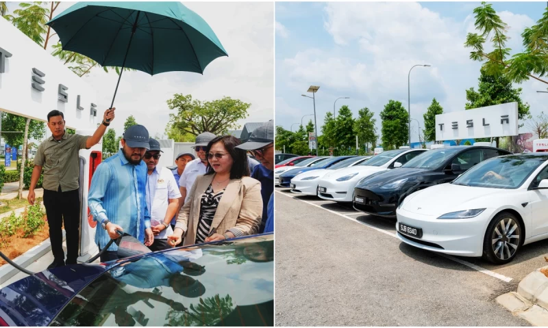 Tesla Unveils Its Biggest Supercharging Station Yet in Southeast Asia, Located in Malaysia