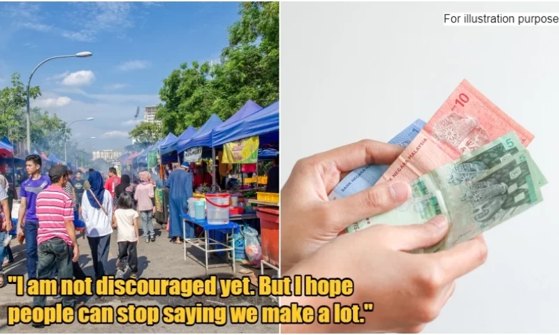 Ramadhan Bazaar Vendor Laments Lowest Earnings in a Decade, with Daily Profits Below RM100