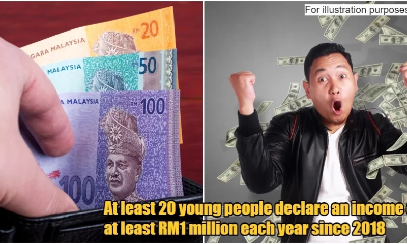 LHDN Reports Rise in Malaysian Millionaires Under 30, with Minimum Income of RM1 Million