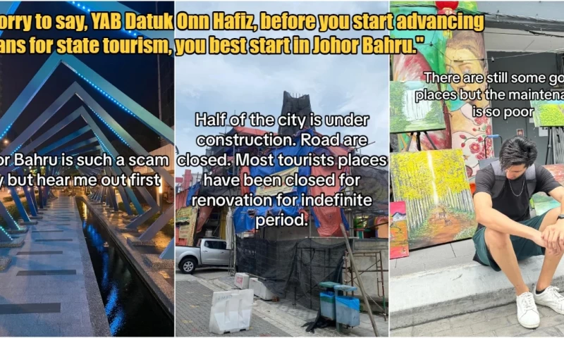 Johor Bahru Earns "Scam City" Label from Tourists Due to Closed, Abandoned, and Renovating Attractions