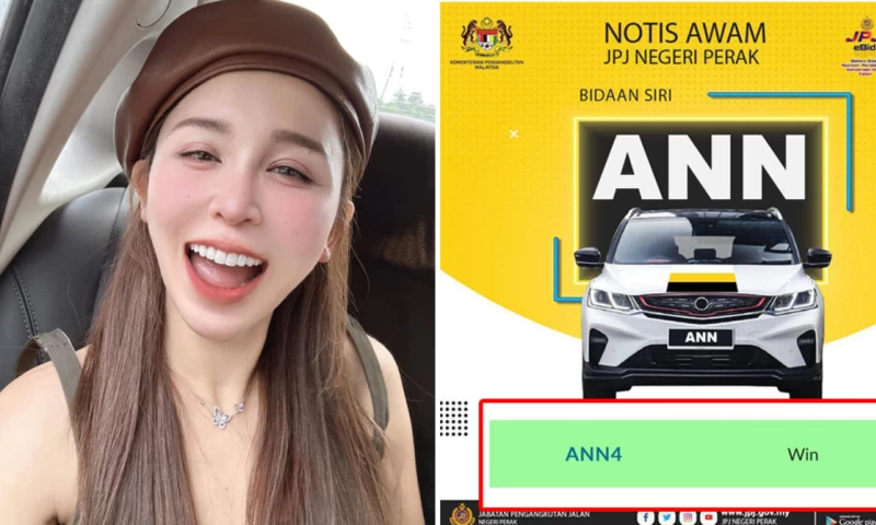Malaysian Influencer Spends RM145,000 on 'ANN4' License Plate Resembling Her Name