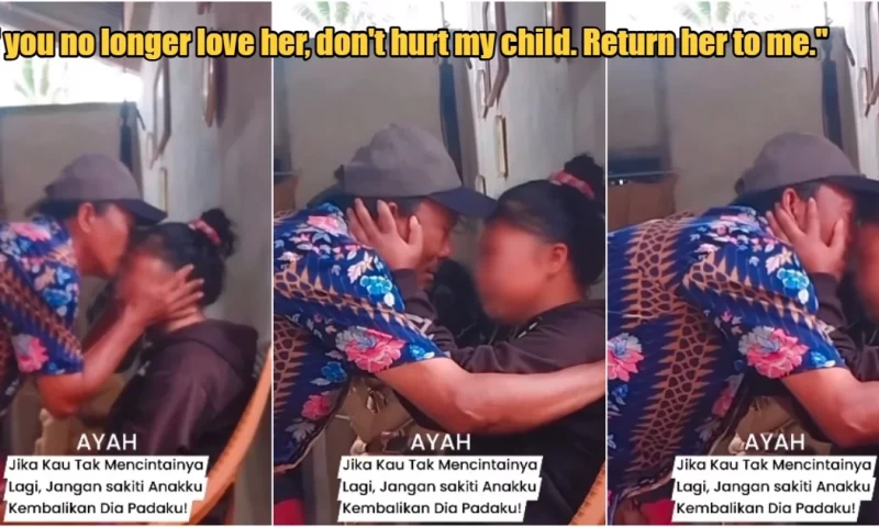 Heartbreaking Video: Indonesian Father Comforts Daughter After Husband's Assault