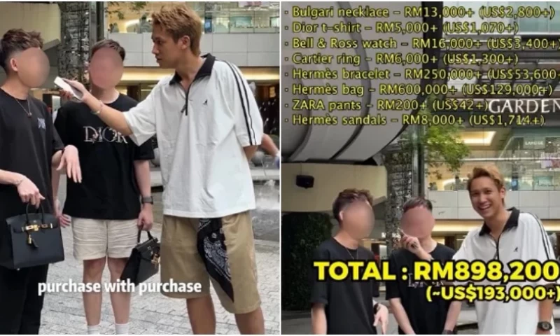 "I Run My Own Business" - 22-Year-Old Malaysian Student Claims His Outfit is Worth Nearly RM900K