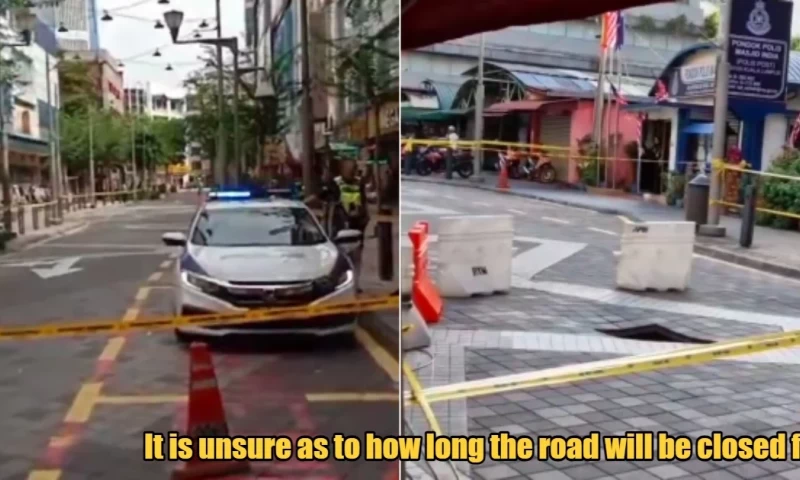 For Safety Reasons, Jalan Masjid India is Closed to All Vehicles Until Further Notice