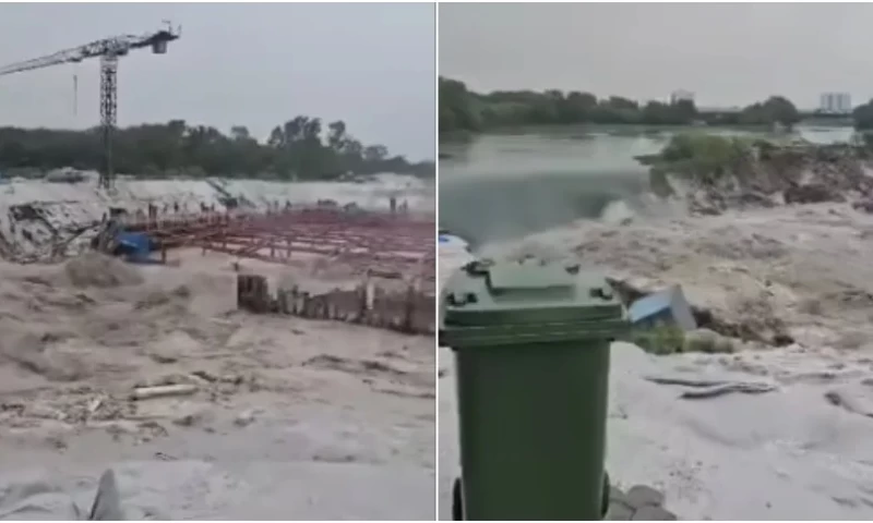 Landslide in Puchong Causes Riverbank Collapse, Flooding Construction Site