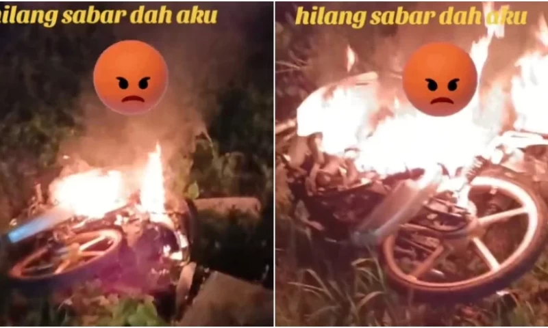 Malaysian Father Burns Rempit Son’s Motorcycle, Declares 'Better This Than Him Dying on the Streets'