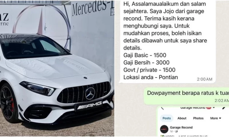 Car Salesman Reveals How a Malaysian Earning RM3k Tried to Buy a Mercedes-Benz Worth Over RM300k