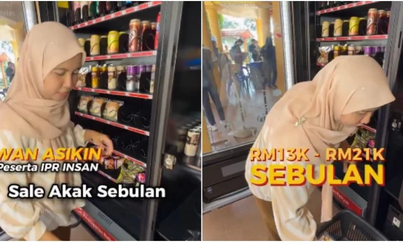 Malaysian Mother Increases Income from RM500 to RM21k Monthly by Selling Food via Vending Machines