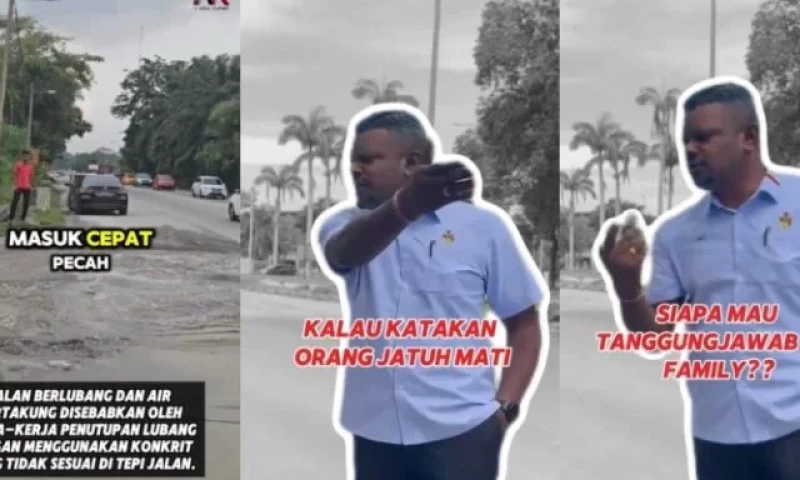 ‘What if Someone Had Died?’ – Nilai ADUN Fixes Large Pothole That Almost Claimed a Motorcyclist’s Life