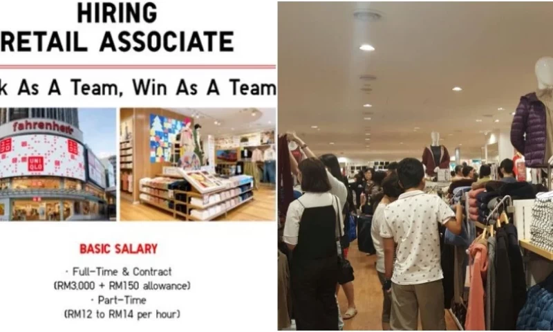 Malaysians Stunned by Reports of Popular Japanese Clothing Store Allegedly Offering RM3k Basic Salary for Retail Associates