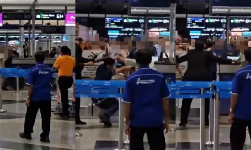 WATCH: Miscommunication Sparks Altercation Among Malaysians at KLIA Ticket Counter